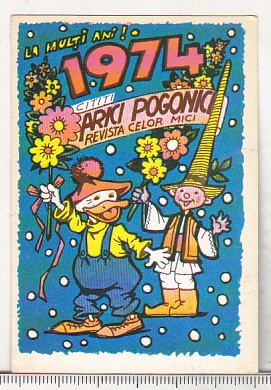 bnk cld Calendar de buzunar - 1974 - Revista Arici Pogonici foto