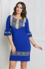Rochie Traditionala Mona Albastru - 38Marimea, Yves