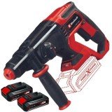 Einhell TE-HD 18/20 Li PXC + Twinpack CB - Rotopercutor SDS-Plus 1.8 J + Set 2 acumulatori Li-Ion 18 V 2.5 Ah