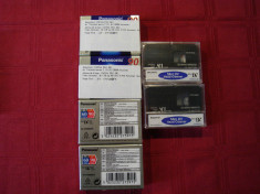 Set 4 casete minidv PANASONIC+2 casete SONY Head Cleaner foto