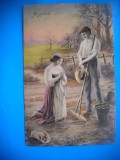 HOPCT 432 M FELICITARE ROMANTICA 1919 ANGELUS -CIRCULATA