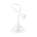 Lampa de masa GoGen, 3.2 W, 240 lm, 3000 K, gat flexibil, A++, lumina alb cald, Alb