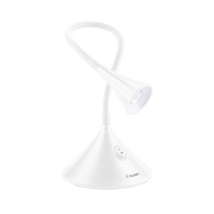 Lampa de masa GoGen, 3.2 W, 240 lm, 3000 K, gat flexibil, A++, lumina alb cald, Alb