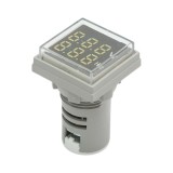 Indicator digital voltmetru si frecventa LED alb 0-99Hz/50-500V AC &Oslash; 22mm Breckner Germany