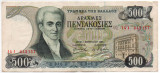 Bancnotă 500 Drahme - Grecia, 1983