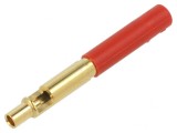 Soclu Banană 4mm Roșie cu Izolație 300V 19A