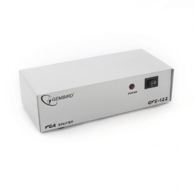 SPLITTER video GEMBIRD, split 2 monitoare la 1 PC, conector 1: VGA (M); conector 2: VGA (M) x 2, &amp;quot;GVS122&amp;quot; (timbru verde 0.8 lei) foto
