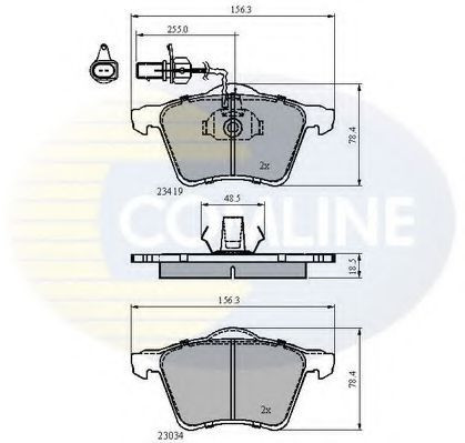 Set placute frana,frana disc VW SHARAN (7M8, 7M9, 7M6) (1995 - 2010) COMLINE CBP1885