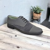 OFERTA marimea 39, 41, Pantofi barbati casual din piele naturala, culoare Gri - L858GG, GKR Ciucaleti