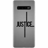 Husa silicon pentru Samsung Galaxy S10, Amir Justice Minimalistic Nubheebuccus Text