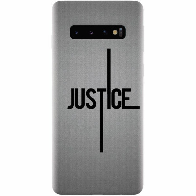 Husa silicon pentru Samsung Galaxy S10 Plus, Amir Justice Minimalistic Nubheebuccus Text foto