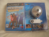 Vand joc Playstation 2 + stick RealPlay Puzzlesphere, raritate, sigilat!