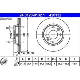 Disc frana ATE 24.0120-0132.1