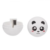 Ascuțitoare Panda, Cap Urs, Plastic, Alb, 3.5cm, Oem