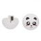 Ascu?itoare Panda, Cap Urs, Plastic, Alb, 3.5cm