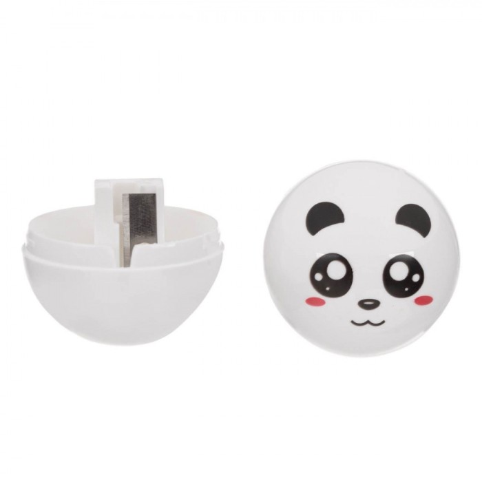Ascuțitoare Panda, Cap Urs, Plastic, Alb, 3.5cm