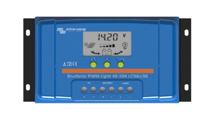 Victron Energy BlueSolar PWM-LCD&amp;USB 48V-30A 48V 30A controler de &icirc;ncărcare solară