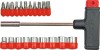 Set Surubelnita Tip T cu Biti si Tubulare VOREL, Otel Cr-V, 20 Piese, Ideal Service Auto si Mecanica
