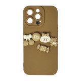 Husa compatibila cu Apple iPhone 13 Pro model Candy store 5D, Maro, Silicon, TPU, Viceversa, Transparent, Carcasa