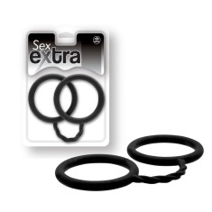 EXTRA SEX - MANȘETE DE SILICON NEGRU