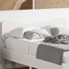 Gossi tablie de pat, alb, 135 cm, lemn masiv de pin