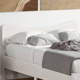 Gossi tablie de pat, alb, 135 cm, lemn masiv de pin