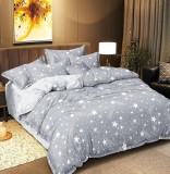 Cumpara ieftin Lenjerie Pat Flamingo Fx069, Bumbac, 4 Piese, Fara Elastic, Gri