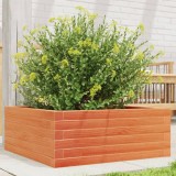 Jardiniera Gradina Gossi, Lemn Masiv Pin, 60x60x23 cm, Maro Ceruit, Ghiveci Exterior Flori, Plante, Gradina