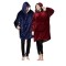 Set hanorace, huggle hoodie ultra plush, albastru, rosu, unisex, 2 buc, universal