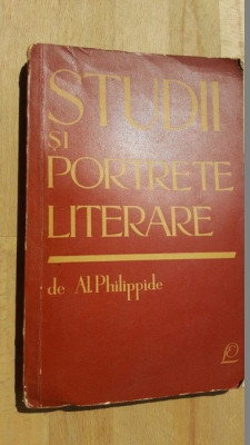 Studii si portrete literare-Al.Philippide foto