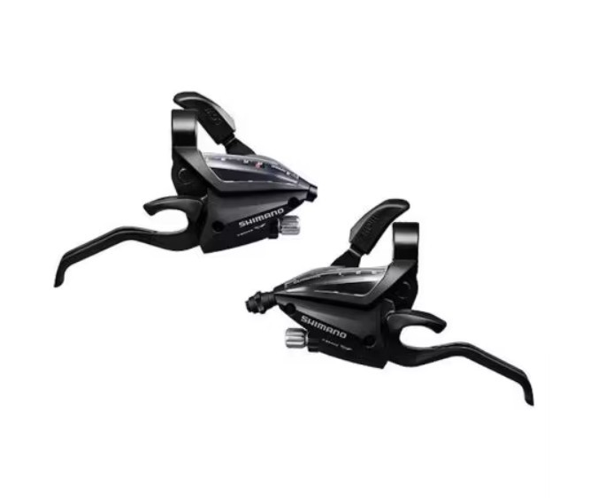 Manete schimbator si frana Shimano Altus EZ Fire Plus ASTEF5002LSBL RV7AL, 3x7 viteze, pentru frane tip V, negre Ultimate FactoryBikes