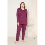Pijamale Dama Battal Compact Penye Baki 53