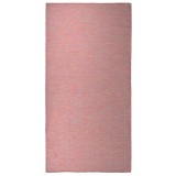 Cumpara ieftin Covor de exterior, rosu, 100x200 cm, tesatura plata