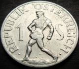 Moneda 1 SCHILLING - AUSTRIA, anul 1957 * cod 5130 A