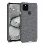 Husa pentru Google Pixel 4a 5G, Textil, Gri, 53569.22, Carcasa, Kwmobile