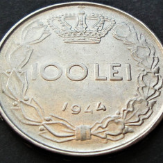 Moneda istorica 100 LEI - ROMANIA / REGAT, anul 1944 *cod 2266