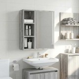 vidaXL Dulap de perete pentru baie Sonoma gri 20 x 16 x 62,5 cm 889308