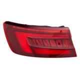 Stop spate lampa Audi A4/S4 (B9), 11.2015-, Sedan, partea Stanga, indicator dinamic; exterior; LED; bandou negru; Omologare: ECE, Hella