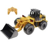 Buldozer cu telecomanda, lumina led, tractiune 4x4, rotire 360 grade, reincarcabil usb MultiMark GlobalProd