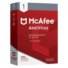 McAfee Antivirus, 1 an, licenta electronica foto