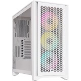 Carcasa iCUE 4000D RGB Airflow Mid Tower ATX, alb, Corsair