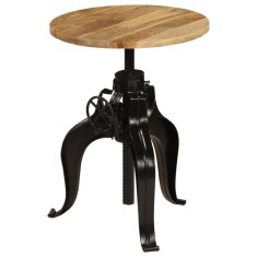 Masă de bar, lemn masiv de mango, 60 x (76-110) cm foto