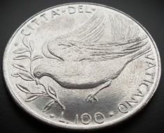 Moneda 100 LIRE - VATICAN, anul 1976 * cod 881 = UNC - Papa Paul VI-lea