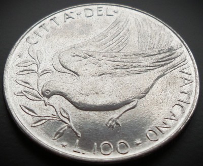 Moneda 100 LIRE - VATICAN, anul 1976 * cod 881 = UNC - Papa Paul VI-lea foto