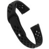 Curea silicon compatibila Samsung Galaxy Watch3, 45mm, telescoape Quick Release, 22mm, Negru Carbon, Very Dream