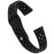 Curea silicon compatibila Samsung Galaxy Watch3, 45mm, telescoape Quick Release, 22mm, Negru Carbon