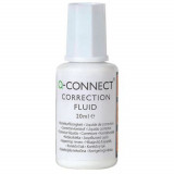 Corector Fluid cu Pensula, 20 ml,Uscare Rapida, Instrumente de Scris si Corectat, Accesorii Corectat Birou, Accesorii Corectat Scoala, Q-Connect