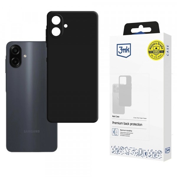 Husa pentru Samsung Galaxy A07 4G A075, 3MK, Neagra Mata