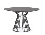 Cumpara ieftin Masa rotunda otel gri charcoal Austin &Oslash;120x75h