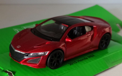 Macheta Honda NSX 2016 rosu - Welly 1/36 foto